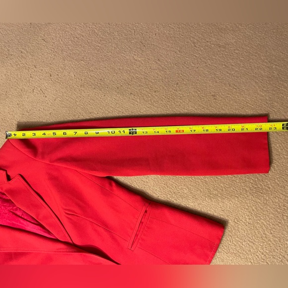 Retro 80s Garey Petites Blazer Suit Jacket Red Size 4 Vintage - Picture 15 of 15